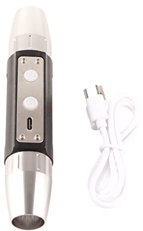 Gavigain Jade Flashlight, LED UV Flashlight Professional Gemstone Identification Light, Dx6 USB Rechargeable 6 Lights Expert Jade Flashlight Bright Torch for Jewelry Appraisal, Crystal Flashlight