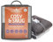 Slumberdown Luxury Heated Throw Blanket - Reversible Large Electric Blanket for Bed, Sofas & Settees, Sherpa Fleece Blanket with 10-Heat Settings & Timer - Cosy & Snuggly, Washable, Grey (130 x 160)