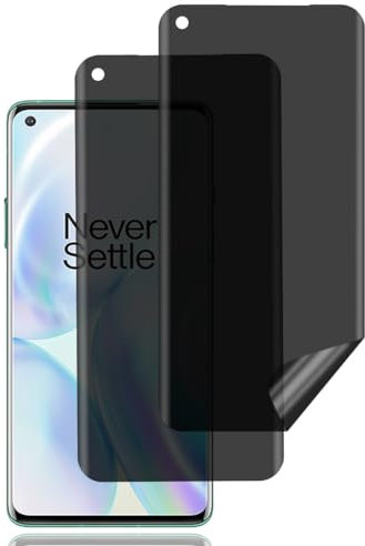 BCHKLAI Protector Pantalla Privacidad para OnePlus 8 [2 Piezas], Antiespia Película TPU Flexible, Anti-Rasguños, Sin Burbujas, Anti-Espía Protector Pantalla para OnePlus 8 5G