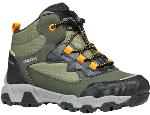 Geox Jungen J Magnetar Boy B ABX Sneaker, Grün A, 24 EU