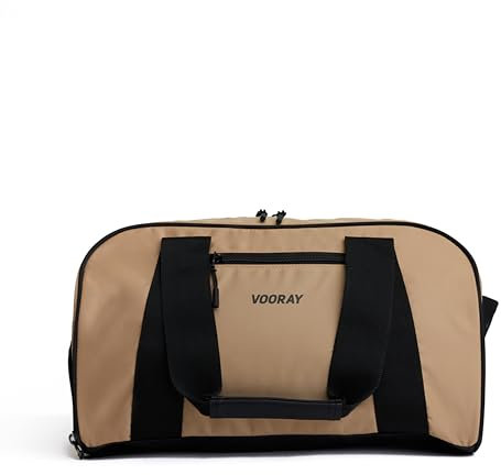 Vooray Burner Gym – 39 cm/15,5 Zoll – 23 l – kompakte Sporttasche mit Schuhfach (Camel)