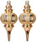 2PCS Große Weihnachtsschmuck Set, 26.5cm Tropfenform Weihnachtskugeln, Bruchsichere Weihnachtsbaumdekorationen Hängende Ornamente, Gold Christbaumkugeln für Innen Ferien Party