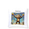 Druckerino Kinder Kuschelkissen mit Namen personalisiert - Geschenkidee - Kinder Kissen mit Namen 40 x 40 cm inkl. Kissenfüllung - personalisierte Geschenke (AFFE)