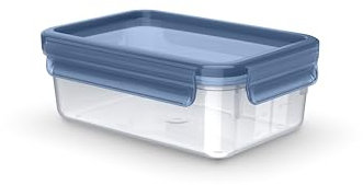 Recipiente TEFAL Masterseal Eco de 1 L, ecológico, hermético, higiénico, apto para microondas, sin BPA, lavavajillas y congelador, 30 años de garantía. Fabricado en Alemania, N1171418.