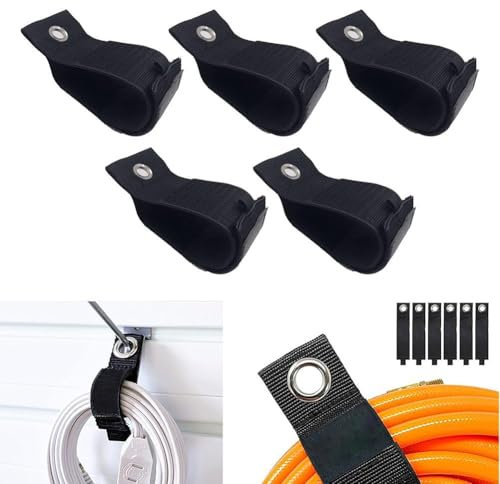 Organizza il tuo camper e garage con 5 cinghie resistenti in nylon per una conservazione sicura (25 mm x 184 mm)
