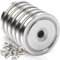 6 Stück Neodym Magnete mit Loch Neodym Magnete Extra Stark 45KG Kraft 36x7 mm mit Loch und Kapsel, Senkkopf-Topfmagnet mit Schrauben Starke Magnete für Küchen Kühlschrank, Badezimmer, Lager, Büros