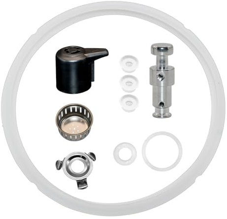 Replacement Part Set for Instant Pot Duo 5, 6 Quart Qt IP-DUO50 IP-DUO60, Include Sealing Ring, Stem Release Valve and Handle, Float Valve Seal Anti-Block Shield - 10 Packs
