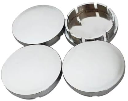 4 Stück Auto Nabendeckel für Opel Insignia Country Tourer (2013–2017), Alufelgen Felgenkappen Wasserdichtigkeit Staub Reifen Zubehör,B Silver-56mm