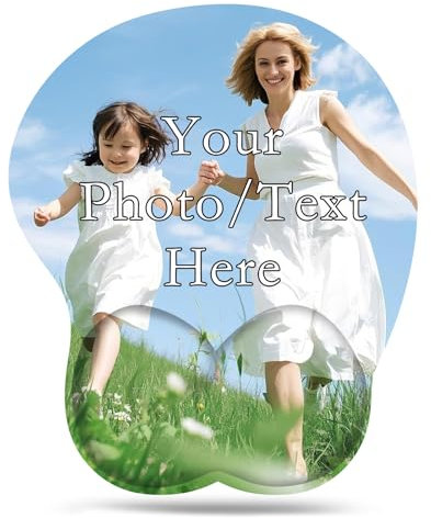 Personalisiert Mousepad Mit Foto Mauspad Selbst Gestalten Custom Mousepad für Büro & Gaming rutschfeste Gummi-Unterseite