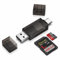 SD Card Reader for iPhone 16e/16/16 Pro Max/16 Plus/15 Pro Max/Plus,Dual Slots USB 3.0/USB C Memory Card Reader Adapter for SD/Micro SD/SDHC/SDXC/MMC for Samsung S25 S24 S23 S22,iPad,Laptop,PC,MacBook