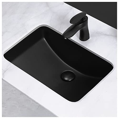 Fregaderos de cocina, fregadero de porcelana bajo encimera rectangular para lavabo bajo encimera