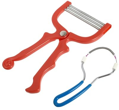 LIFKOME Gesichts Epilierer 2 Stück Manueller Haarentferner Für Gesicht Faden Epilation Für Frauen Entfernt Haar an Kinn Wangen Oberlippe Und Hals Tragbar Rutschfester Griff