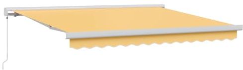 Coespram Tenda da sole estensibile con braccio articolato, 350 x 250 cm, sabbia, tenda da sole manuale in alluminio e poliestere, stabile ombra per terrazza, balcone e giardino