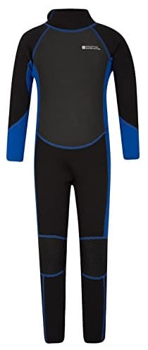 Mountain Warehouse Kinder-Neoprenanzug - 2,5mm, Kinder-Schwimmanzug mit LSF 50+, Wetsuit aus Neopren für Jungen und Mädchen, Flatlock-Nähte & Easy Glide Zip - Schwimmen Kohle 11-12 Jahre