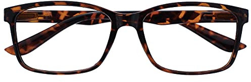 OPULIZE The Reading Glasses Company Brown Tortoiseshell Readers Large Designer Style Mens Spring Hinges R83-2 +2.50