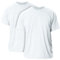 Gildan Unisex-Erwachsene Ultra Cotton, Style G2000, Multipack T-Shirt, Weiß (2-er Pack), L (2er