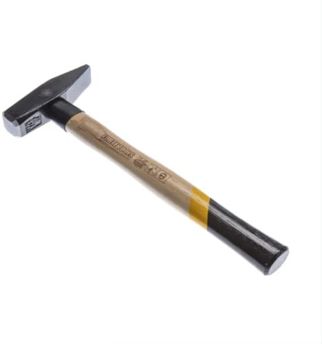 FORTE TOOLS Schlosserhammer mit Holzgriff, 300 g Kopfgewicht, Hammer mit Holzstiel, Premium Werkzeug, geschmiedet, Ringkeil, lackierter Kopf (000051151021)