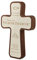 Taufkreuz Kinderkreuz aus langlebigen Kebony- und Pappelholz inkl. individueller Gravur 11x16x2,2cm - Engel