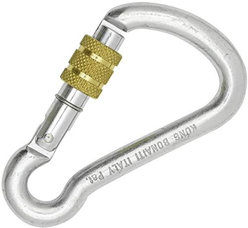 Kong Harness Carbon Screw Sleeve Mousqueton de Forme asymétrique Brillant 100 mm