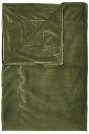 ESSENZA Plaid Furry Moss, 150x200 cm - 100% Polyester - Uni