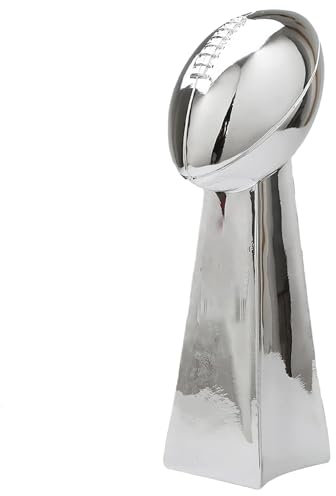 DGSFES 2022 Champion Trophy Super Bowl Championship Trophy Fantasy Silver Rugby Player Souvenir for Fans Trophy for Home and Desk Decoration (24cm)