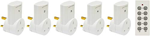 Eagle 5 Way Remote Control Mains Socket Set