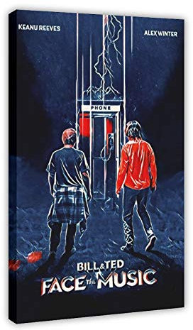 Bill And Ted Face The Music Iconic Classic Movie Poster Canvas Schlafzimmer Decor Picture Prints Office Wohnheim Room Decor Gifts Frame 40 × 60 cm