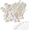 Wedding Pearl U Shaped Flower Pins Hair Clips Set for Brides, Bridesmaids, Girls - Boho Vintage Jewelry (18pcs Silver)