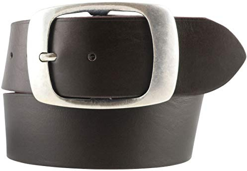 BELTINGER Jeansgürtel aus Vollrindleder 5 cm mit Doppel-Schnalle | Leder-Gürtel 50mm | Breiter Ledergürtel aus echtem Leder