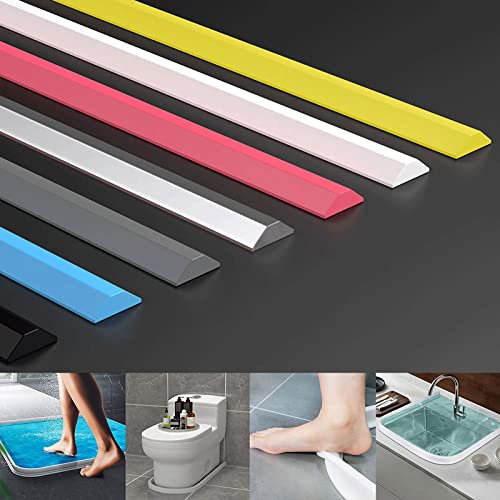 PLMM 400CM Duschdichtung Duschkabinen Dichtung,Silikon-Dichtung,Flexibler Silikon-duschkabinen Dichtungen,Bad Wassersperre Für Nass- Und Trockentrennung