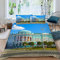 Kinder Bettbezug-Set 3D Muster 3-teilig Jekaterinburg Teens Bettwäsche-Sets 155X220 Weiche Mikrofaser mit Reißverschluss Stadtgebäude Jungen Mädchen Bettbezüge mit 2 Kissenbezug 80x80 cm