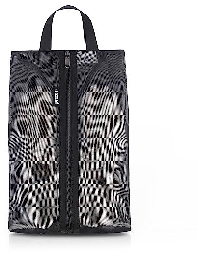 Prezon Borsa per Scarpe da Viaggio, in rete TPU impermeabile, robusta chiusura lampo YKK, resistente allo sporco, organizer per scarpe con cerniera per il viaggio o la conservazione a casa