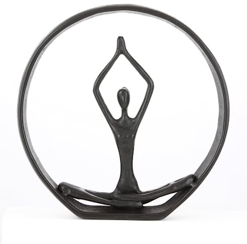Hanyibao Geschenk für Yoga, Yoga-Figuren und Statuen, Meditations-Yoga-Pose, Yoga-Skulptur, Yoga-Dekorationen für Zuhause, Schlafzimmer, Büro, Geschenk für Yoga-Liebhaber