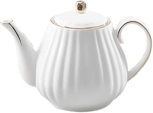 Induzione della pentola moka, caffettiera incisa Macchina da caffè, caffettiera in porcellana in porcellana in ceramica in stile europeo con pentola rimovibile for foglie di foglie sciolte for casa (b