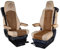 PRESTIGE LINE LKW Sitzbezug für Scania Serie R, Serie S (KONFIGURATION E) Fahrer- und Beifahrersitz mit Sicherheitsgurt - Sitzbezug LKW Beige