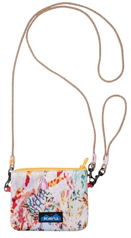 KAVU Unisex Renrose Crossbody Geldbörse mit Seilriemen, Korallenblumig