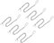sourcing map 6Stk Toilette Griff Kette Edelstahl Toilette Klappe Kette Universal Toilette Klappe Heben Kette Ersatz Kit für Meiste Toilette Flappern