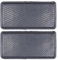Nicola Spring Heavy Duty Rubber Door Mats - 80 x 40cm - Pack of 2 - Decorative Indoor Front Door Black Floor Mat Entry Dirt Trapper Rug Outdoor Boot Scraper Non Slip Backing Doormat