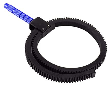 Adjustable Manual Flexible GearBelt for DSLR Camera Follow Focus Zoom Lens with Aluminum Alloy Grip,