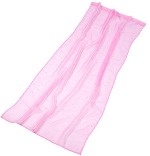 ABOOFAN Sternenvorhänge Aus Polyester Mit Ösen Transparente Gardinen Mit Sternenmuster in Rosa Für Fensterbehandlung Und Raumdekoration in Schlafzimmer Wohnzimmer Oder Kinderzimmer