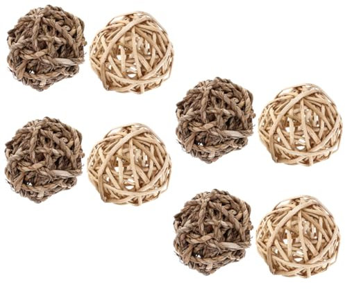 BESPORTBLE Tierkauball Aus Stroh Kauspielzeug Für Kaninchen Und Hamster Für Zahnpflege Und Beschäftigung Kleines Nagetierspielzeug Für Kleintiere Und Haustiere
