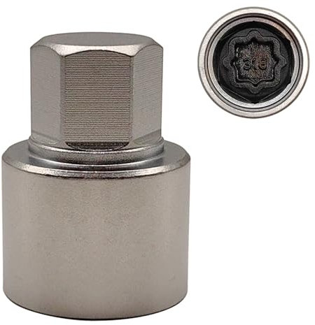 JEUCLEL 318 Wheel Locking Nut Key Compatible with Mercedes Benz Series, Nut Socket Adapter, Anti-Theft Lug Nut Removal Tool, Anti-Theft Screw Remover