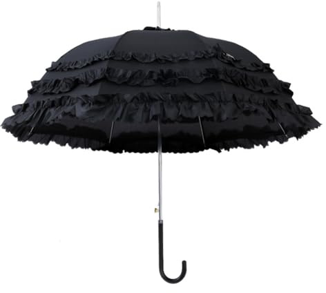 Gothic Spitzenschirme schwarz Hochzeit Sonnenschirme Lolitas Regenschirme