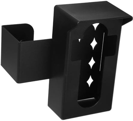 jojofuny Doorbell Stand Brim for Doorbell No Drill Mount Bracket Holder Metal Apartment-Friendly Installation