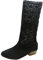 Stivali da Donna Invernali Stivali Donna Estivi Traforati Stivali Equitazione Donna Stivali con Zeppa Stivali Monta Western Stivali Indianini Stivali Bianchi Donna (Nero, 37)