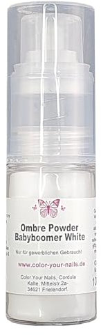 Ombre Spray Set: 20g Pink & Babyboomer Weiß – in spezieller Sprühflasche für perfekte Babyboomer Fingernägel