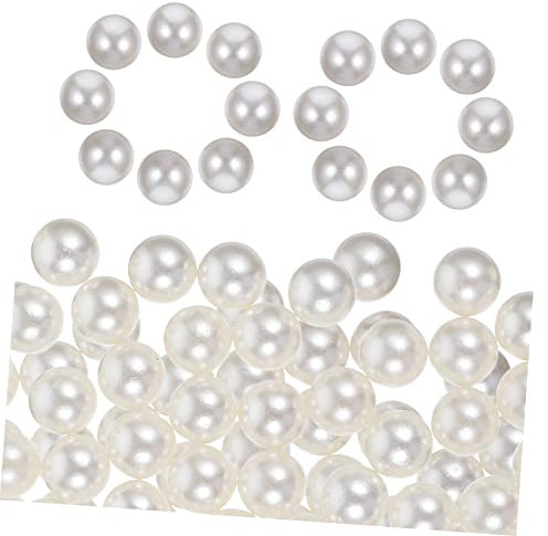 Alipis 100stücke Perlen Ohne Loch Vasenfüller Kunstperlen Für Vasen Dekoration Kerzenbecherfüller Perlenperlen Für Blumenvasen Schmuckherstellung
