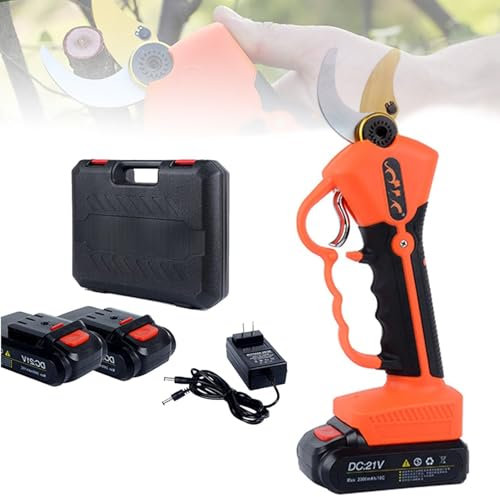 Cesoie e Forbici Portatili a Batteria, cesoie elettriche da potatura, potatori Professionali a Batteria, Diametro di Taglio 30 cm