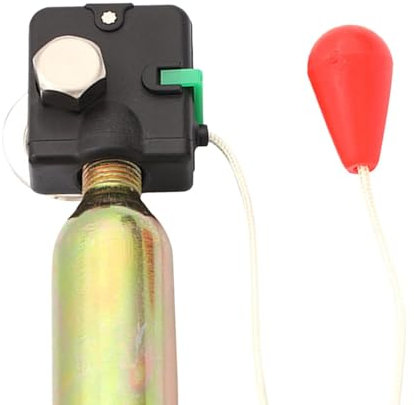 Inflation Inflator Device, Inflatable Life Jacket Pump, Safety Inflator Gadget, Black, Easy To Use, Portable for Inflatable Life Jackets