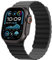 HITZEE Cinturino Magnetico Due Lati Compatible con Cinturino Apple Watch 49/46(S10)/45/44/42mm, Band in Silicone per iWatch Ultra 2 Serie 10 9 8 7 SE 6-1 (49/46/45/44/42, Nero/Grigio)